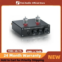 Fosi Audio Box X4 Phono Preamp with JAN 5725W Vacuum Tubes for MM Turntable Phonograph Record Player