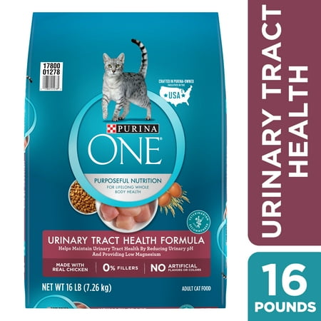 Purina One Urinary Tract Health Dry Cat Food, 16 lb ...