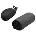 thumbnail image 2 of Toalla de gimnasio, toalla de microfibra para cuello y cara, suave y fresca, ideal para fitness, baloncesto, senderismo, jogging y actividades al aire Gris, 2 of 8