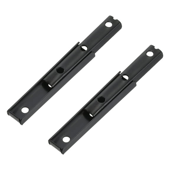 Uxcell 2 Pack Sectional Couch Connectors, Furniture Connectors Bed Parts Interlocking Sofa Connector Bracket for Keeping Furniture Sofas from Sliding (75mm, Black)