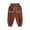 Coffee, variant on LIaqionyy Girls Fleece Pants Fuzzy Elastic Waist Baggy Sweatpants Soft Wide Leg Casual Loungewear with Pockets