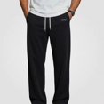 thumbnail image 2 of HOMADLES Men's Ice Silk Joggers Quick Dry Solid Color Side Pockets Casual Pants Lightweight Breathable Stretch Hiking Pants Black Size M, 2 of 3