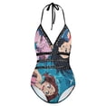 thumbnail image 5 of My Hero Academia Girls Women's Swimwear Strap One Piece Backless Tummy Control V Neck Swimsuit Summer Beach Vacation Bathing Suit, 5 of 7