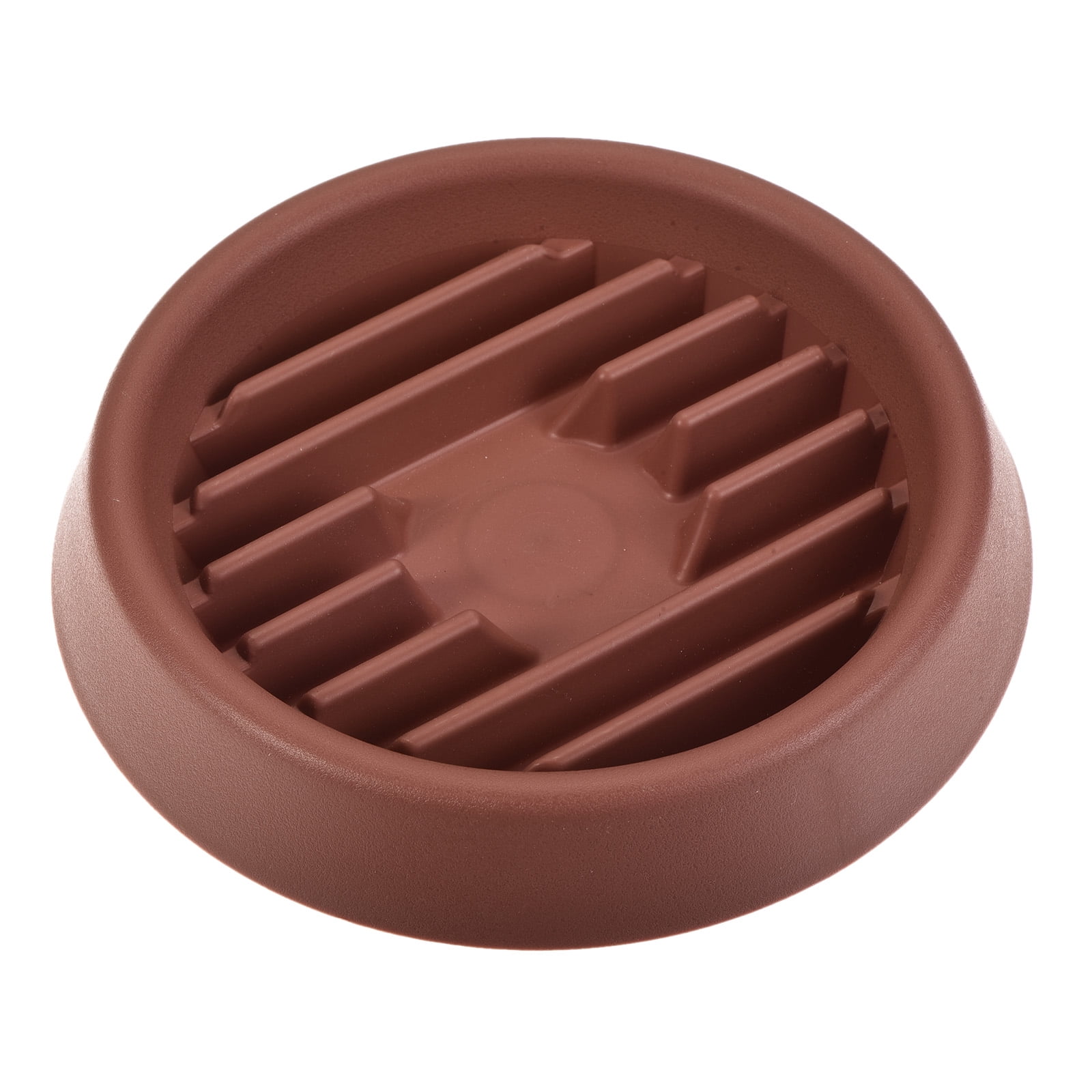 Unique Bargains Waved Base Plastic Round Plant Drip Tray 3pcs Red 6"