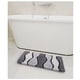 thumbnail image 4 of Alfombra de baño | Alfombras de baño de microfibra absorbente extra suave | Respaldo de TPR antideslizante | Lavable a máquina y de secado rápido | Gris | 40x60cm | Uso versátil para baño, bañera, 4 of 8