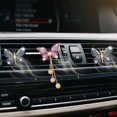 thumbnail image 3 of HSHDLDF Bling Butterfly Air Vent Clips 4 Pcs Crystal Butterfly Pandent Car Air Fresheners Vent Clips Car Diffuser Vent Clip Diamond Car Decoration Cute Car Interior Decor Bling Car, 3 of 7
