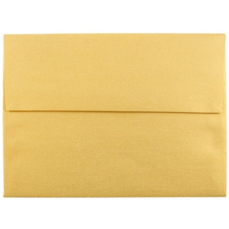 jam paper a6 invitation envelope 4 3 4 x 6 1 2 gold stardream