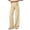 AJ10_Khaki, variant on Resicozy Wide Leg Striped Pants for Women Loose Flowy Palazzo Drawstring Elastic Waist Trousers Summer Beach Vacation Clothes Brown L