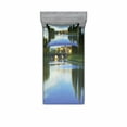 thumbnail image 2 of Landscape Bedding Set with Sheet & Covers, Majestic Tevere River Meets Bridge in Ukrainian Old Town European Rural Landscape, Printed Bedroom Decor 2 Shams, 4 Sizes, Green Blue, by Ambesonne, 2 of 3