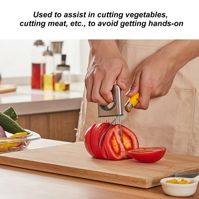 Multifunction Onion Vegetables Slicer Stainless Holder Fork