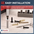 thumbnail image 5 of 100pcs Phillips Flat Head Wood Screws - [#4x1"] 316 Stainless Steel, Countersunk Self Tapping Screws for Furniture Assembly, Interior Trim, Outdoor Construction, Silver, 5 of 7