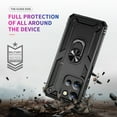 thumbnail image 6 of ELEHOLD Hybrid Rugged Case for Motorola Moto G (2025) Full Body Protection with Metal Magnetic 360° Rotating Ring Holder Kickstand Shockproof Heavy Duty Case for Motorola Moto G (2025),Black, 6 of 6