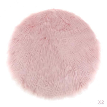 Esquirla 2 Pieces Faux Seat Cushion Artificial Cushion Pink Carpet 35cm