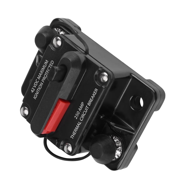Car Circuit Breaker, Audio Inline 50A-300A Audio Circuit Breaker, DC 12V-42V Stereo Car Video RV For Car Audio Overcurrent Protection