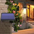 thumbnail image 3 of Lámpara colgante solar para exteriores, lámpara LED impermeable, candelabro de doble cabeza, decoraciones con control remoto para cobertizo interior, granero, habitación, 2 cabezas, color blanco, 3 of 5
