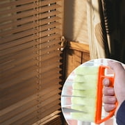 Window Blind Cleaning Brush Ceiling Fan Louver Duster Reusable Handheld Sweeper Housekeeping Tools Households Office Accessories Orange