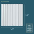 thumbnail image 3 of Moorefield Solid PEVA Shower Liner with Black Grommets, Soft-Touch, 72" x 72", Frosted, 3 of 7