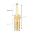 thumbnail image 2 of Conector recto de latón de reducción de barbilla de 6mm a 4mm, adaptador de manguera 1 pieza 10mm x 4mm, 2 of 3