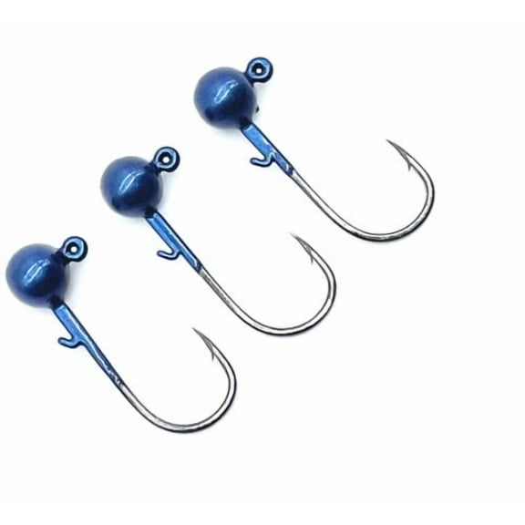 BNR 1/4 oz Wormkeeper Jighead Blue