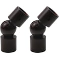 thumbnail image 1 of AIR-Curtain Rods Corner Connector, Wood Elbow Connector Adjustable Curtain Rod Corner Connector Elbow Connector for 3/4 Inch Bay Window Curtain Rods(Brown,2PCS), 1 of 4