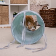 SmartyKat Crackle Chute Collapsible Tunnel Cat Toy with Crinkle Sound & Peek-A-Boo Window