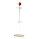 thumbnail image 5 of Soporte para tazas de café, estante para secar tazas, soporte de exhibición de 6 ganchos, estante multiusos para tazas de café, árbol para mesa y rojo, 5 of 9