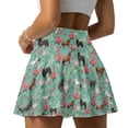 thumbnail image 2 of Jeiento Horse Skirts for Women High Waisted Stretchy Tennis Skort with Built-in Shorts Flower Athletic Casual Golf Skort Size L, 2 of 7