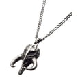 thumbnail image 2 of Collar de acero inoxidable con calavera de mitosaurio mandaloriano de Star Wars, 2 of 4