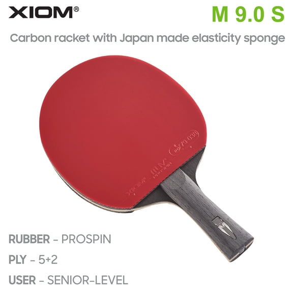 Xiom Zeta ShakeHand M9.0S PROSPIN Table Tennis Paddle