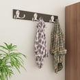 thumbnail image 4 of Heavy Duty Double Prong Coat Hooks Wall Mounted with Screws Retro Double Robe Hooks Utility Hooks for Coat, Scarf, Bag, Towel, Key, Cap, Cup, Hat, 4 of 7