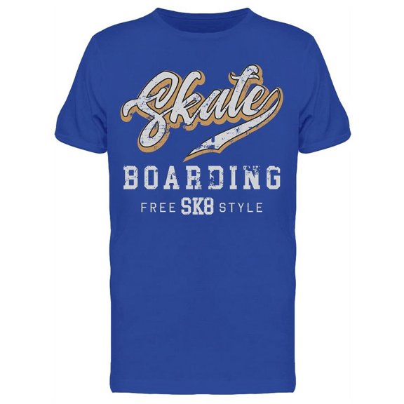 Skate Boarding Vintaga Design T-Shirt Men -Image by Shutterstock, Male x-Large