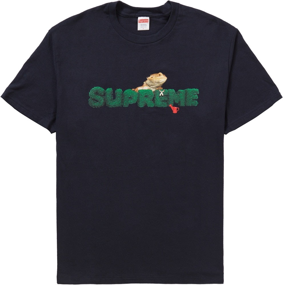 Supreme Lizard T-Shirt LARGE NAVY 