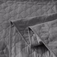 thumbnail image 3 of Queen Size Quilt Set, Greagle 3-Piece Ultrasonic Reversible Soft Warm Velvet Lightweight Bedspread Bedding Set with 2-Piece Pillow Shams, Gray, 90 x 90 in, 3 of 6