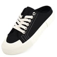 thumbnail image 4 of JENN ARDOR Women's Backless Walking Sneakers Slip-on Canvas Mule Shoes Closed Toe Slippers, 4 of 13