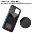 thumbnail image 4 of Compatible with iPhone 16 Wallet Case with Credit Card Holder, 360° Rotation Ring Holder Stand, Back Flip Premium Leather Shockproof Cover for iPhone 16,Blue, 4 of 14