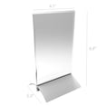 thumbnail image 3 of 4 x 6" Acrylic Sign Holder with Aluminum Base, Double-sided 19042, 3 of 3