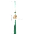 thumbnail image 2 of SHOWERORO 1Pack Rearview Mirror Hanger Gourd Shape Pendant Brass Green For Car Decor, 2 of 8