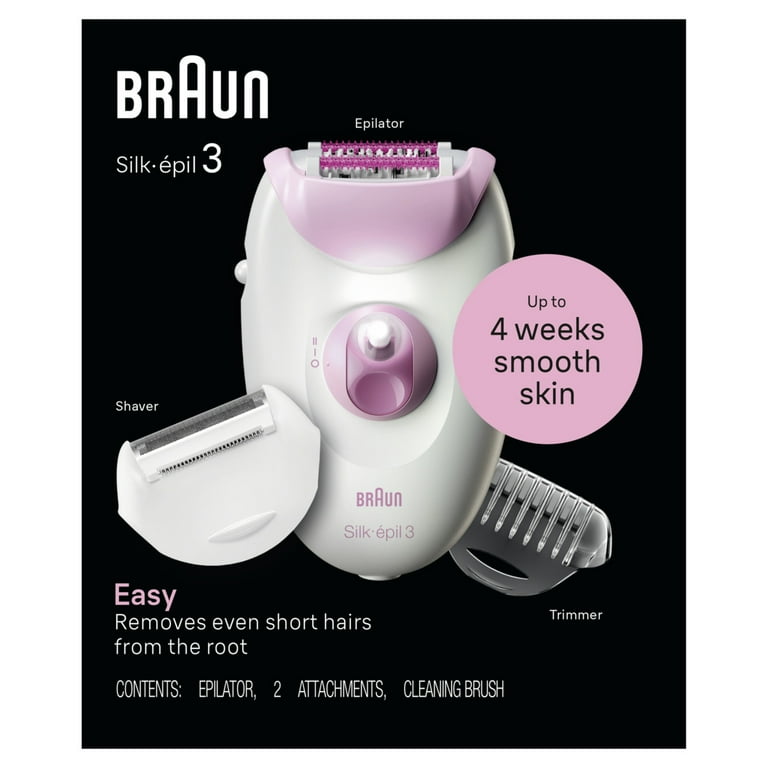 Free Shipping! Braun Silk-epil 3-270, Epilator for Women, Long