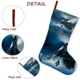 thumbnail image 5 of The Polar Express-theme Christmas Stockings，Fine white linen for Stairs Fireplace Hanging Xmas Home Decor Christmas gift17.7"X12.6"(45cm×32cm), 5 of 5
