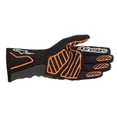 thumbnail image 2 of Guantes de karting Alpinestars Tech-1 K V2, talla mediana, color negro y naranja, 2 of 2