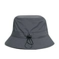 thumbnail image 2 of Tittly Sun Hats Beach Hats Mens And Womens Summer Leisure Outdoor Mountaineering Jungle Sun Big Brim Fishermans Hat Sun Hat Hat Wide Brim Hats Summer Hats Grey One Size, 2 of 7