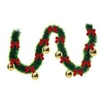 thumbnail image 2 of Gumesh Christmas Tree Garland - 6.5 Ft Floral Ribbon with Pom Poms, Magic Closure for Easy Decoration on Tree, Windows & Stairs, 2 of 6