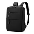 thumbnail image 2 of Mochila para computadora portátil con puerto de carga USB en un diseño delgado e impermeable para computadora portátil de 15,6 pulgadas (NEGRO) ER, 2 of 3