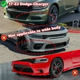 thumbnail image 6 of Stay Tuned Performance Front Bumper Splitter Spoiler Lip For 2015-2022 Dodge Charger SXT Painted Black, 6 of 6