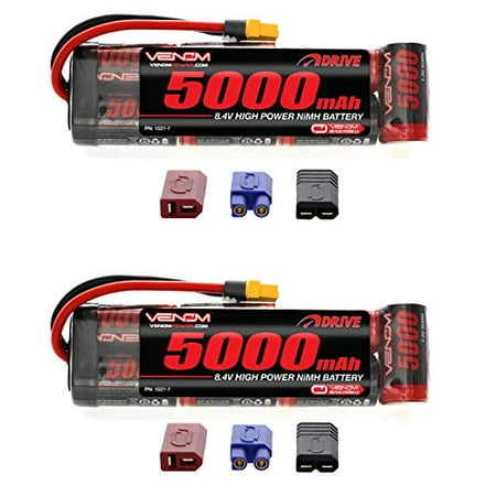 Venom 8 4v 5000mah 7 Cell Nimh Battery Flat With Universal Plug Ec3 Deans Traxxas Tamiya X2 Packs Walmart Canada