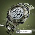 thumbnail image 5 of Reloj Digital para niños deportes al aire libre 50M relojes electrónicos impermeables despertador 12/24H cronómetro calendario reloj de pulsera para niño y niña Excelente Rendimiento, 5 of 5