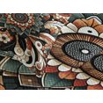 thumbnail image 4 of Ambesonne Boho Floral Quilted Bedspread Set 3 Pcs, Jumble Flowery Mandala, King Size, Grey Teal Paprika Beige, 4 of 4