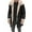 Black, variant on AnuYalue Men's Big and Tall Winter Coat Vintage Faux Fur Leather Jacket Fleece Lined Stand Collar Coats Thicken Long Sleeve Overcoat