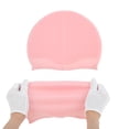 thumbnail image 5 of Gorro de natación de silicona impermeable con puntos en relieve, 1 pieza, color rosa, 5 of 5