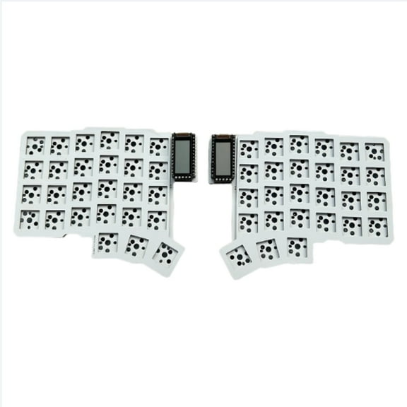 Silakka54 Split Keyboard Ergonomic Split Customization ZMK Hot Swappable Left and Right Keyboards, Use Nice! As The Main Controller, NanoV2 Supports Zmk Studio Bluetooth Custom Key Changing